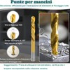 KEWAYO Set of 10 Screw Extractors and Left Hand Drill