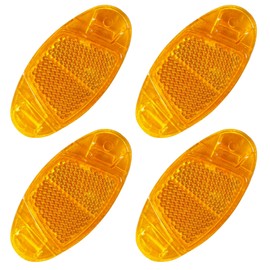 4 Stück Speichenreflektoren Fahrrad, Speichenreflektoren Fahrrad, Katzenaugen Fahrrad Kinder, Rückstrahler Fahrrad Speichen Reflektoren Set, Für Rennrad MTB Trekking Bike & Kinder Fahrrad (Gelb)