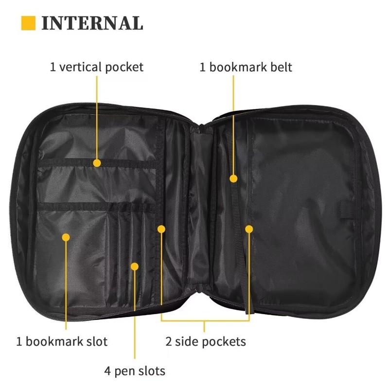 Coldinair Fire Water Football Bible Covers Bag for Men,Carrying Book
