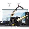 tunghey 2Pack Subwoofer Cable, Dual Shielded Subwoofer RCA Cable Gold-Plated