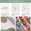Stitchmelody Stamped Cross Stitch Kits,11CT Printed Pattern Embroidery Kit DIY