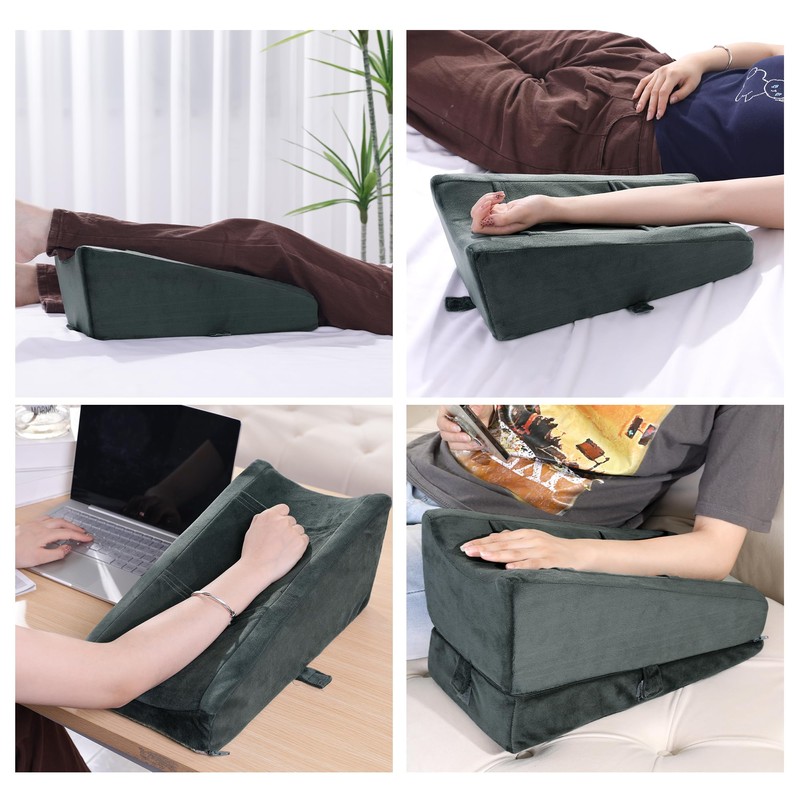 BALAPET 2-in-1 Adjustable Height Arm Elevation Pillow with Pockets, Ergonomic