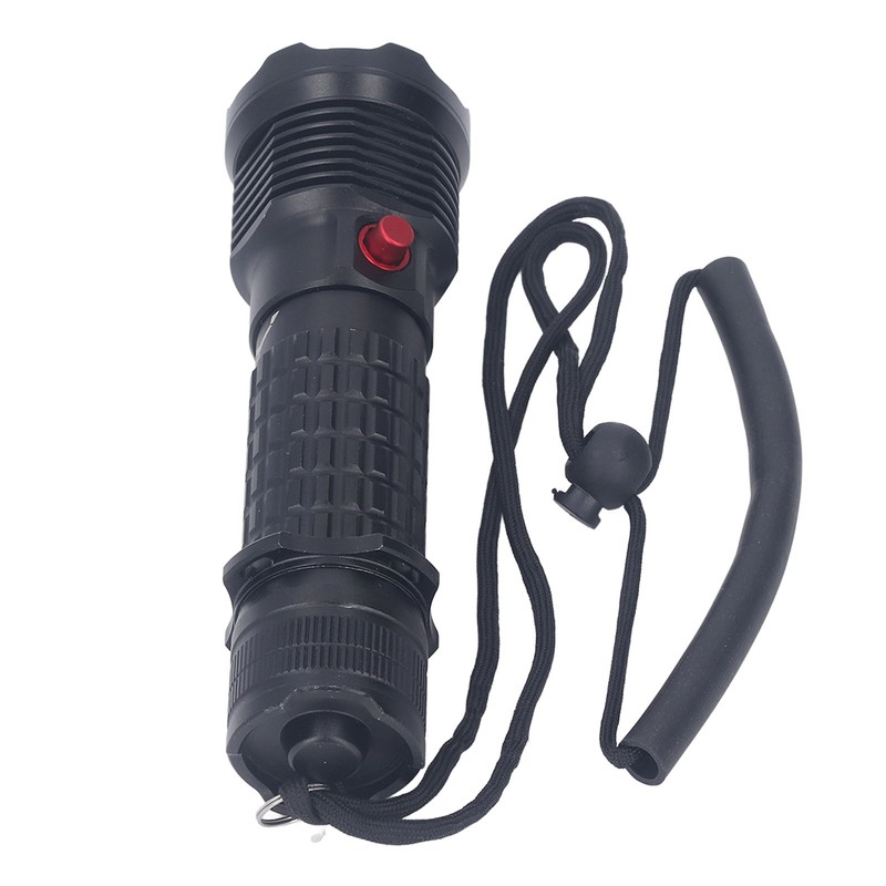Diving Flashlight LED White Light Underwater Dive Torch IPX8 Waterproof