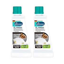 Dr. Beckmann, El Mago Quitamanchas Desodorante y Óxido, Elimina Manchas de Sudor, Calidad Alemana, 2 Botellas de 50 ml