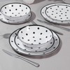 Yinshine 12pcs Melamine Dinnerware Set, Dinner Dishes Set for 4,
