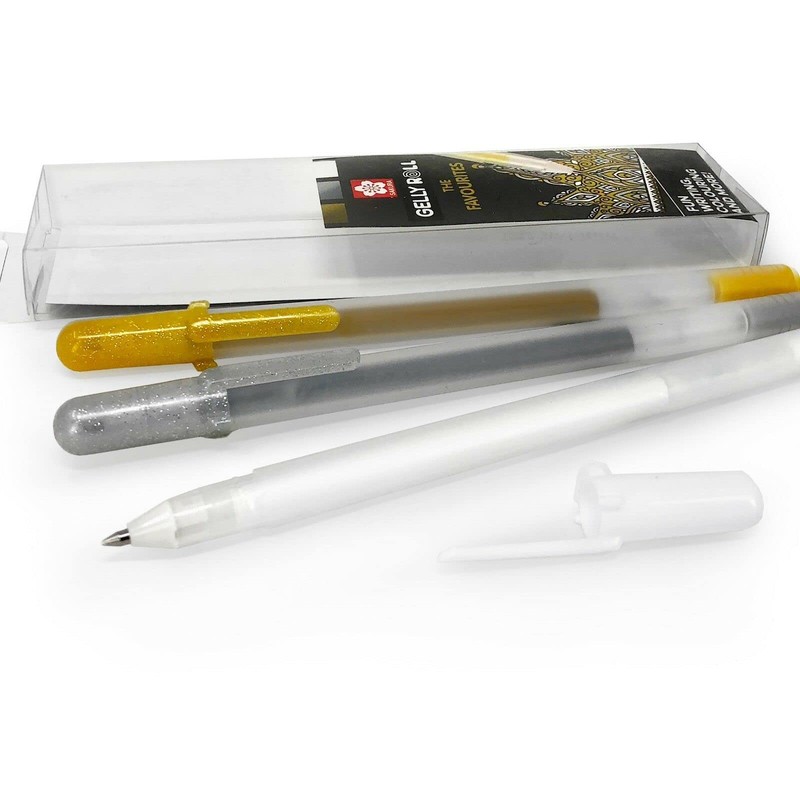 Sakura Gelly Roll Metallic Metallic 3 Pieces (White Gold) and