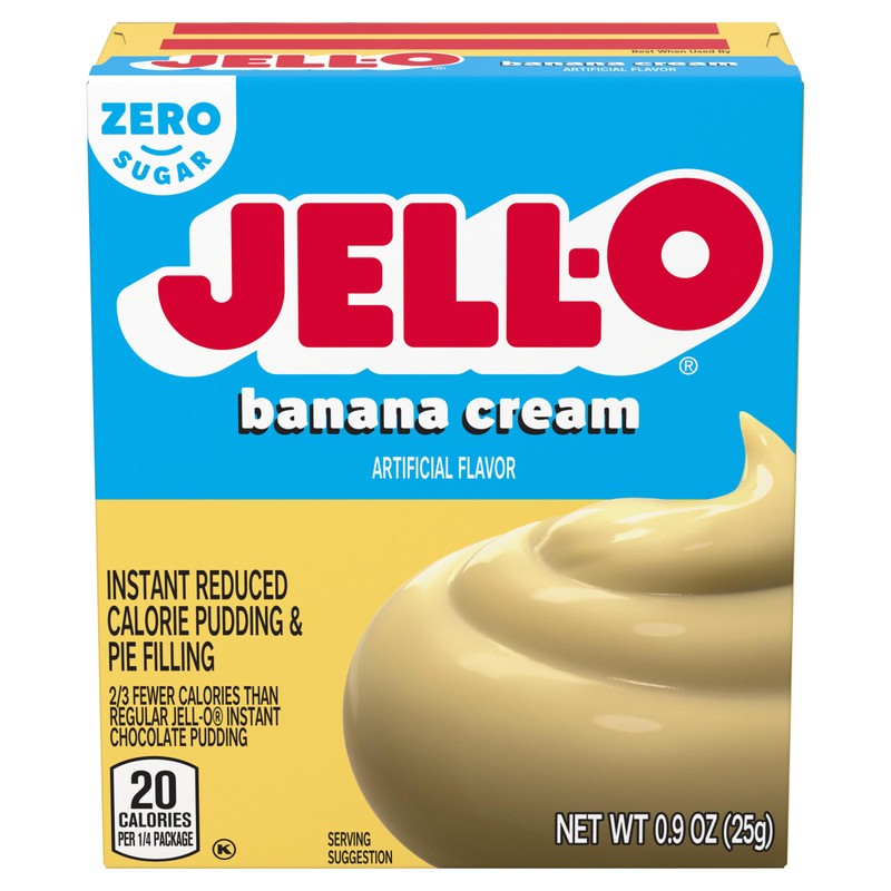 Jell-O Banana Cream Sugar Free & Fat Free Instant Pudding