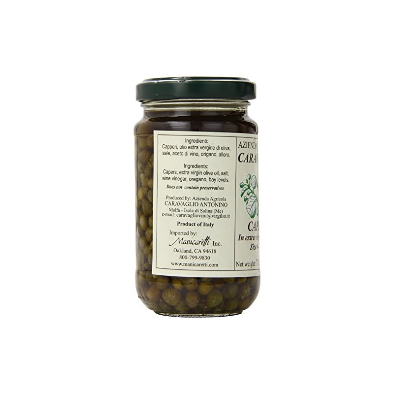 Antonino Caravaglio Marinated Capers with Herbs In Extra Virgin Olive