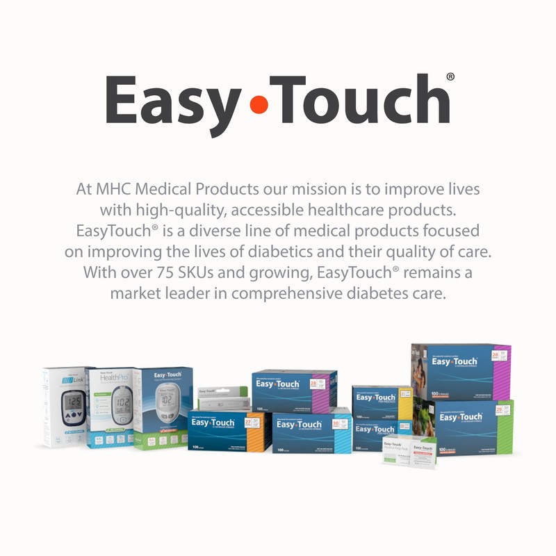 EasyTouch Glucose Monitoring System with 1 Meter, 10 Twist Lancets,