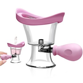 Abnaok Eye Wash Cup, Eye Wash Cleaner Kit Silicon Manual Air Pressure Tool Effective Rinse Clean Dust Makeup Irritants,Transparent with Storage Container