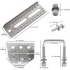 KATUNA 4Pcs 8" Stainless Steel Swivel Bunk Bracket Kit -