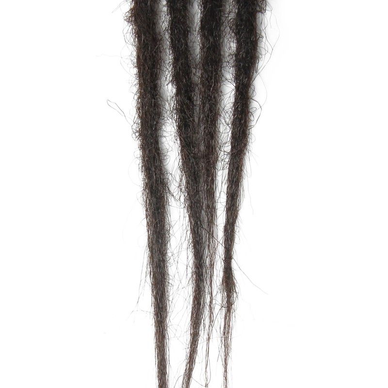 Clip In Dreadlock Extensions 20 Inch 3PCS Handmade 0.6cm Synthetic