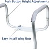 Carex Toilet Safety Rails, Adjustable and Detachable Toilet Safety Frame