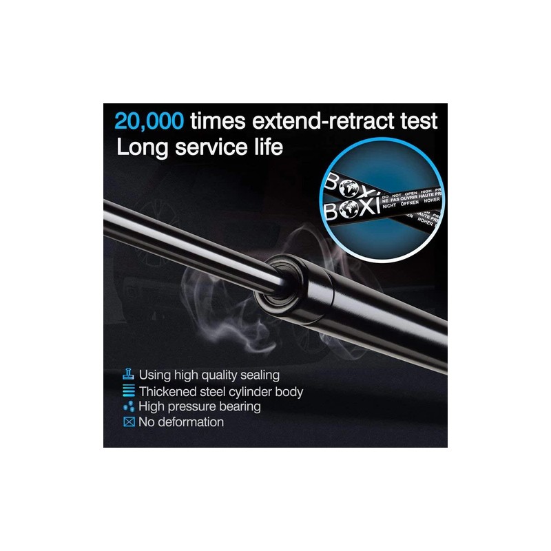 BOXI Pair Rear Trunk Tailgate Lift Supports Shock Struts for
