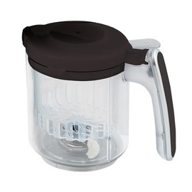 Replacement Stirring Cup & Blade with Steaming Basket for EVLA'S Baby Food Maker - Dark Gray
