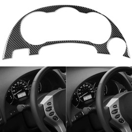 Car Trim Stickers Instrument Speedometer Panel Cover Compatible with Nissan Altima 2008 2009 2010 2011 2012 Real Carbon Fiber Accessories Decals Interior