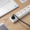 Aigostar Power Strip 6-Way with Switch Table Socket Child Safety