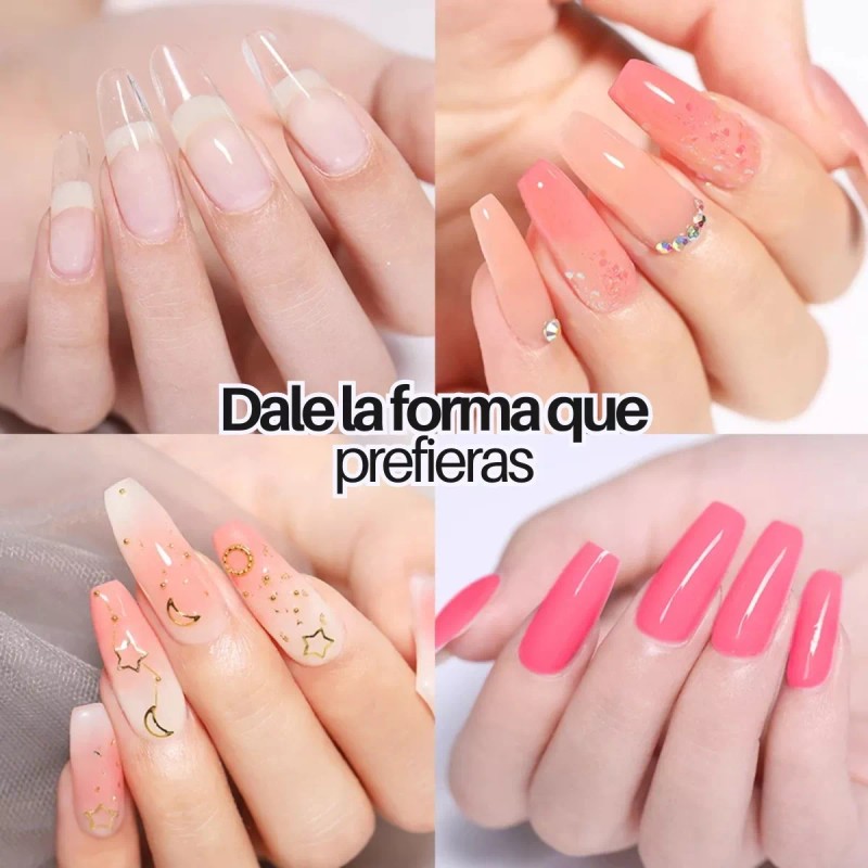 Mafab Extensión Molde De Tips Para Uñas Polygel De Acrílico