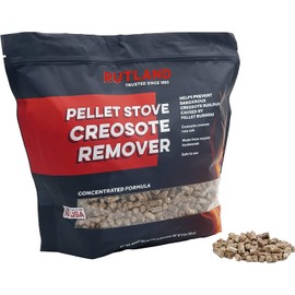 Rutland Products Pellet Stove Creosote Remover, Chimney & Flue Cleaning Wood Pellets, 8 Pound Bag