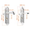 Stainless Steel Handle Door Lock Mechanical Magnetic Security Entry Lever