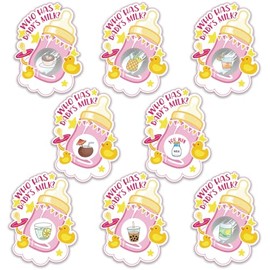 Baby Shower Games - Scratch Off Game - Baby Shower Activity and Idea for Ice Breakers - Fun and Easy to Play - 40 Cards Girls B