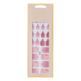 ZINIPIN FA00281 Foot Nail Sticker Watercolor Style Rose Pink