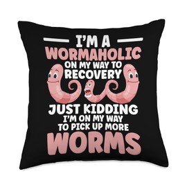 Worm Composting Bin Vermicomposting Bin Worm Farm Composter Throw Pillow