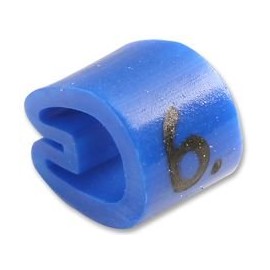 Cable Marker, Z13 6 BLU | Cable Management Wire Markers Clip Style Accessories, 100 X Qty - 6171606