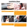 PLDDE 2pcs Sun Rain Guard Outside Mount Window Visors For