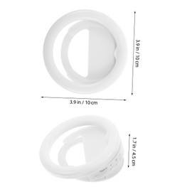 SHOWERORO Portable Selfie Ring Light with Brightness for Phone Compact LED Clip for Makeup Photography and Video Calls for Outdoor Use