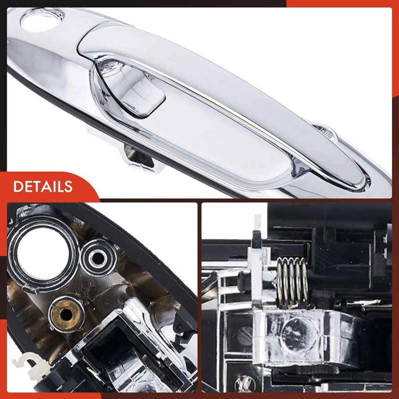 A-Premium Front Right Passenger Side Exterior Door Handle with Keyhole
