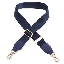 Shoulder Strap for Handbag Laptop Bag – Dark Blue [Metal Colour: Gold] – Length Adjustable 89-142 cm – Width 3.8 cm – Replacement Strap Shoulder Strap for Laptop Bag