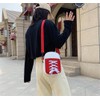 Huimei Women's Shoulder Bag, Shoe Shape, Canvas Bag, Creative Personality,
