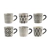 H&H Vhera Set 6 Tazzine Caffè in Stoneware (85 ml)
