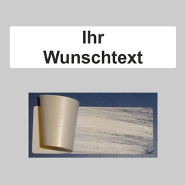 Security White PE Safety Labels "Your Desired Text" on Roll 80 x 20 mm