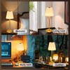 Cordless Table Lamp Rechargeable Gold,1 Pack Fabric Shade 5200mAH Battery
