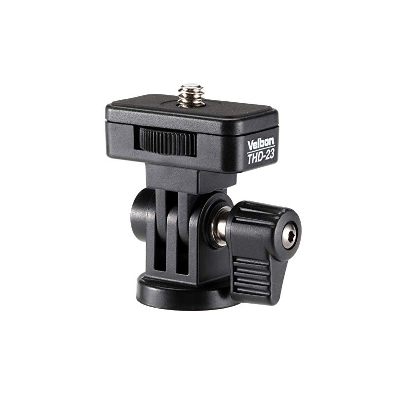 ベルボン Velbon 1Way雲台 THD-23 小型 底面径24mm ティルト専用 プラスチック製 383624 ブラック