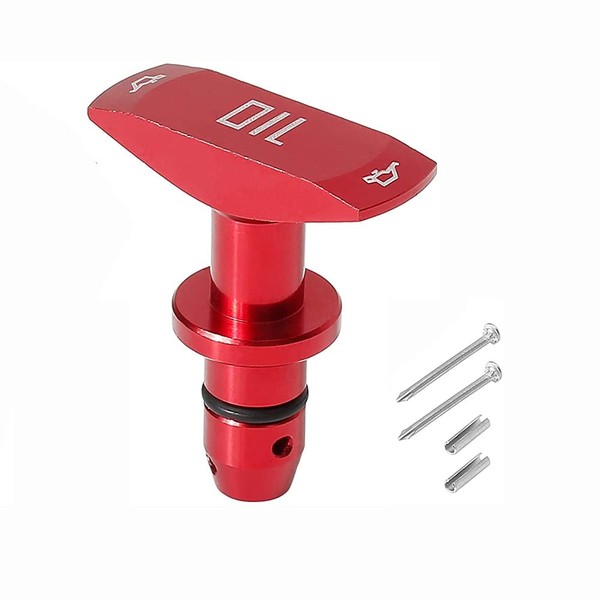 Tiardey Car Oil Dipstick Pull Handle Aluminium Alloy 4.5 mm