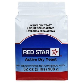 King Arthur Flour Red Star Active Dry Yeast 32 OZ (2 lbs) - PACK OF 2