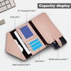 FuninCrea Long Wallet for Woman with Wrist Strap for Cell