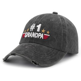 Embroidered Baseball Cap for Dad Daddy Papaw Funny 1# Grandpa New Grandpa Hat Birthday Gifts for Men