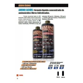 Amino Acids 1,000 ml, Concentrado Líquido de Aminoácidos F&NT.