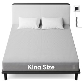 Warmiehomy Grounding Bed Sheet, Grounding Mat Earthing UK, 10% Silver Fiber & 90% Organic Cotton, Full Wrap Grounding Mat with Elastic Band (Grey, 152x200x30cm(59.8x78.7x11.8inch))