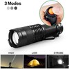 MODOAO LED Flashlight, Zoomable Waterproof Flashlights, Adjustable Focus, 3 Modes