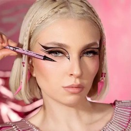 Delineador Pink Up Ojos Ultra Fine Larga Duracion 2 Piezas                                                                                            