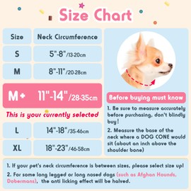 Didopet Inflatable Dog Pillow Cone Collar After Surgery, Donut Soft Neck Cone for Beagle French Bulldog Medium Plus Dogs, etc, Recovery E Collar to Stop Licking Pink