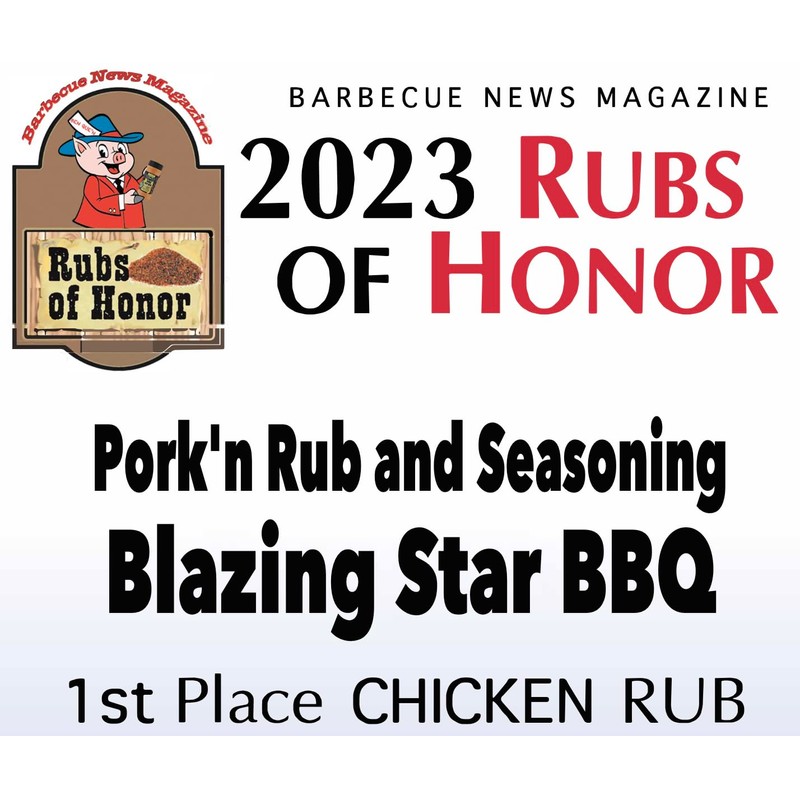 Blazing Star BBQ Pork'n Rub & Seasoning, Shaker Spice Mix
