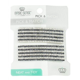 Shiny Diamante Rhinestone Rectangular Shape Snap Hair Clips, Wedding Bridal Accessories, Deep Blue