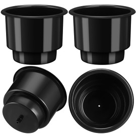 TOPPERFUN 4Pcs Cup Holder Inserts, Car Cup Holder Recliner Sofa Armrest Cup Inserts, Plastic Universal Beverage Can Holder for RV Boat Car Golf Cart (Bottom: 2.8", Top: 3.6", Height: 3.6")