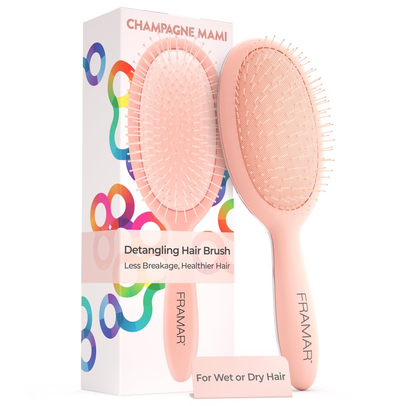 Framar Cepillo Desenredante para Cabello Rizado - Elegante Desenredante para